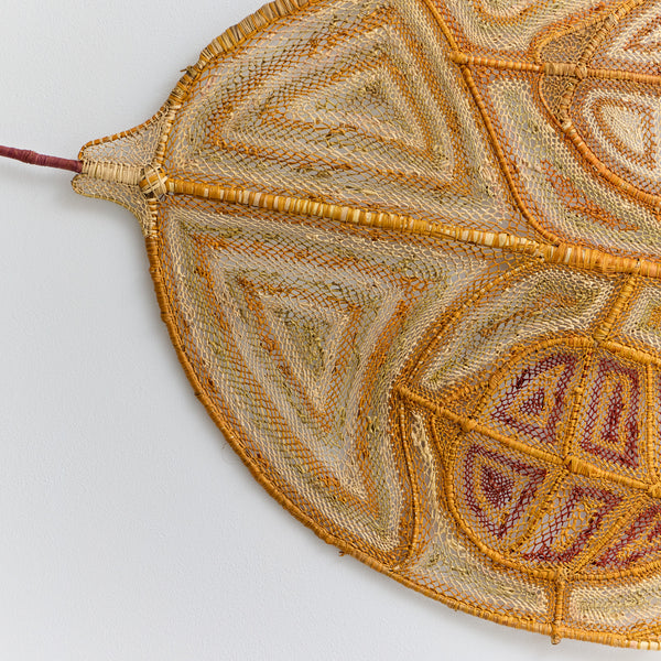 Woven Nawarlah (Brown River Stingray) by Thomasina Dennis (Living off Our Waters Exhibition)