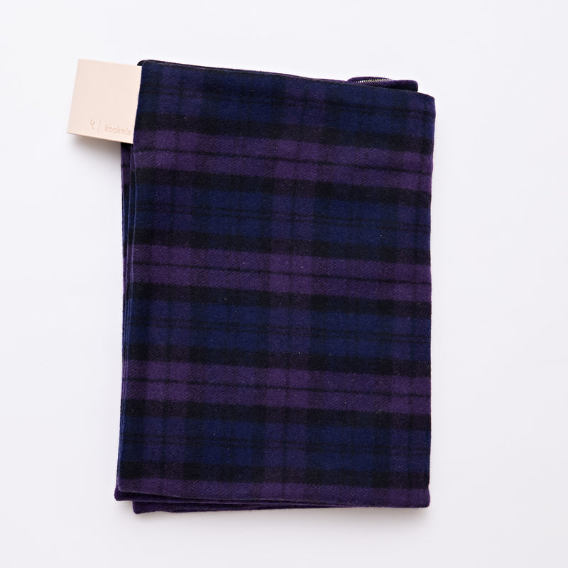 Blackwatch & Purple Tartan Wool Bean Bag - Limited Edition (Unfilled)