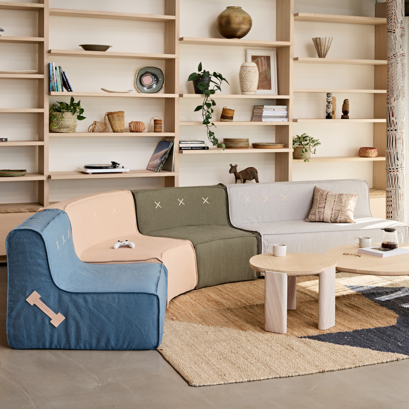 Curved Quadrant Soft Sofa - Large Single