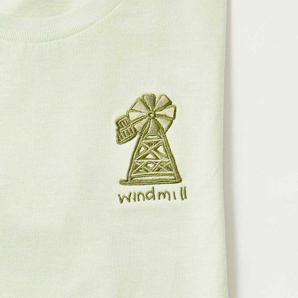 Cattle Station Christmas - Vintage Tee Windmill - Aged Light Green