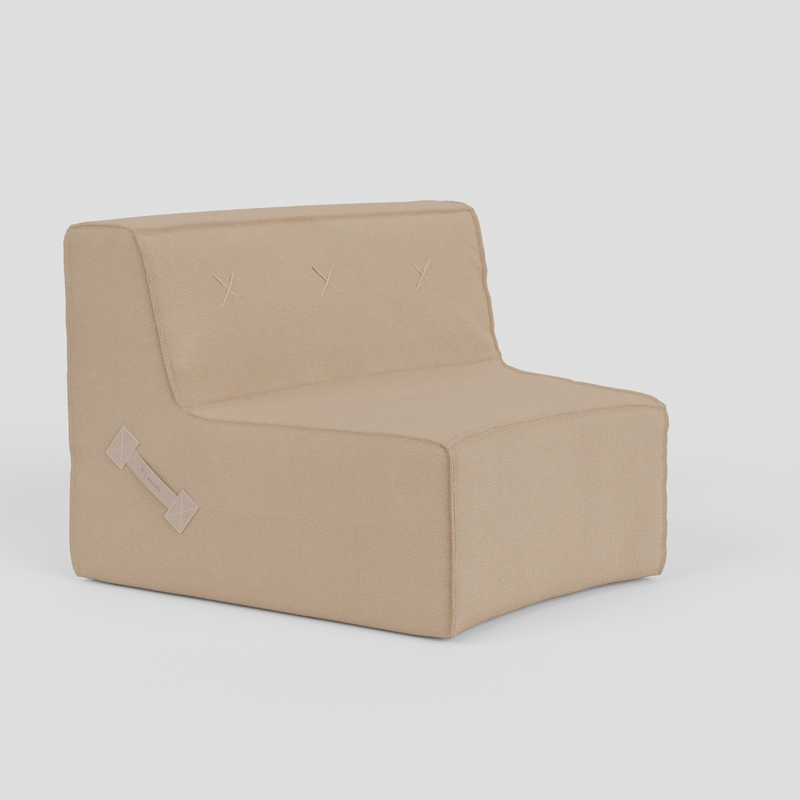 Quadrant Soft Curved Modular Sofa - Single radius 1200 (30°)