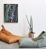 Bean Bag Cover - Tan Leather