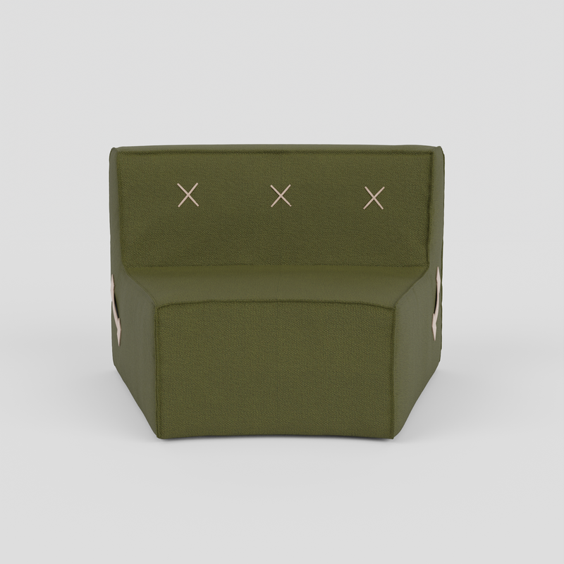 (Cover Only) Quadrant Soft Curved Sofa - Single radius 1200 (30°)