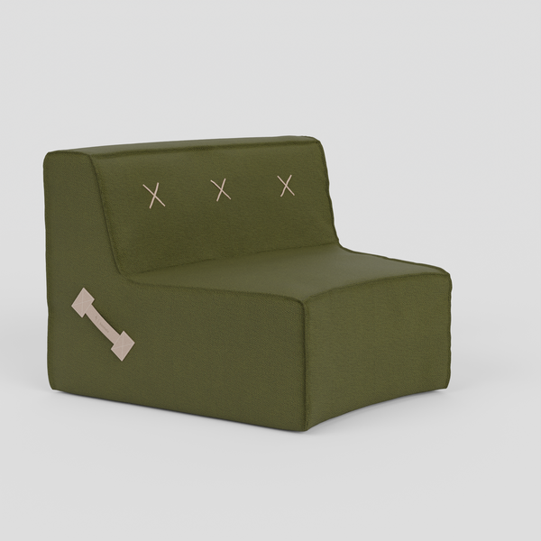 Quadrant Soft Curved Modular Sofa - Single radius 1200 (30°)