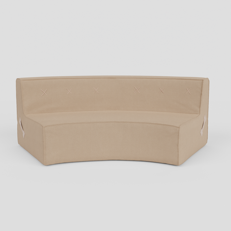 (Cover Only) Quadrant Soft Curved Sofa - Double