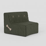 (Cover Only) Curved Quadrant Soft Sofa - Small Single  (1200 Radius, 30 degree)