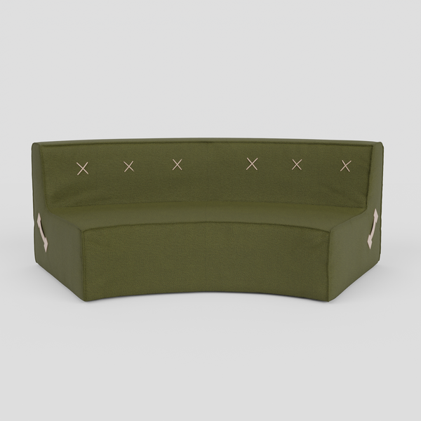 (Cover Only) Quadrant Soft Curved Sofa - Double
