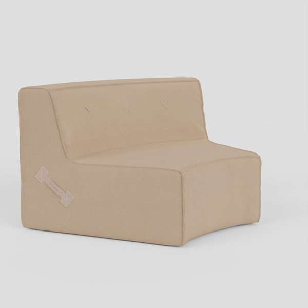 Quadrant Soft Curved Modular Sofa - Single radius 800 (45°)