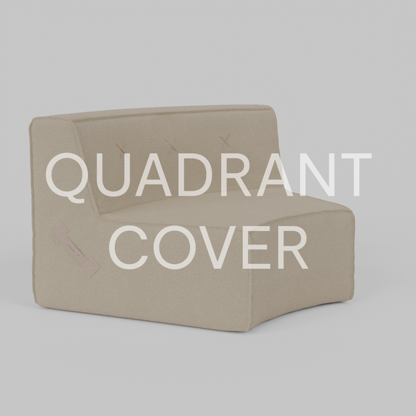 (Cover Only) Quadrant Soft Curved Sofa - Single radius 800 (45°)