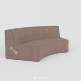 Curved Quadrant Soft Modular Sofa - Double