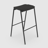 Jake Black Stool (without back)