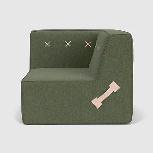 (Cover Only) Quadrant Soft Modular Sofa - Corner