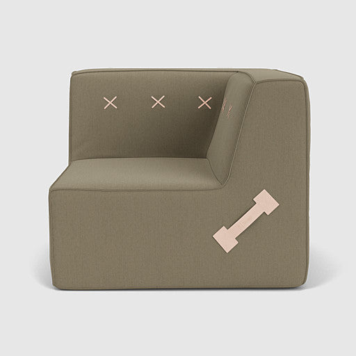 (Cover Only) Quadrant Soft Modular Sofa - Corner