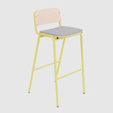 Jake Stool with back - Upholstered