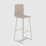 Sled Base Bar Stool with Back - Work
