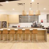 Sled Base Bar Stool with Back - Work