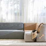 Refurbished Quadrant Soft Corner Sofa - (Select your own fabric)