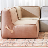 Refurbished Quadrant Soft Corner Sofa - (Select your own fabric)