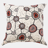 Dali Dyalgala Meeting Places 1 Floor Cushion by Penny Evans