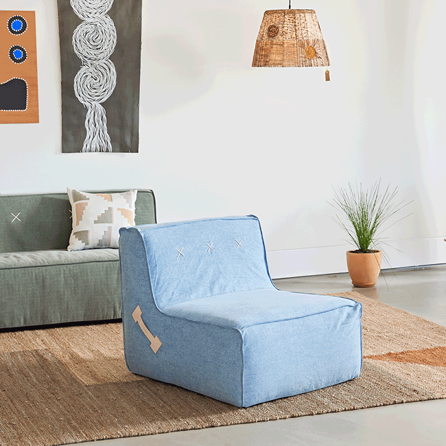 Quadrant Soft Modular Sofa - Square Ottoman