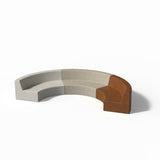 Curved Quadrant Soft Sofa - Large Single - Work