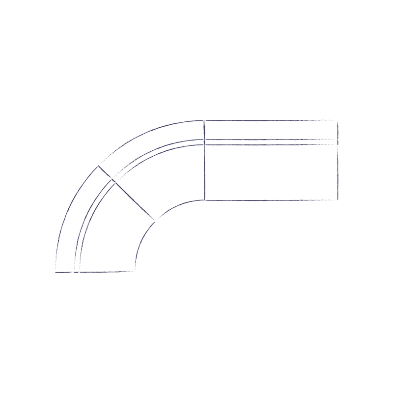 Curved Quadrant Soft Sofa - Large Single