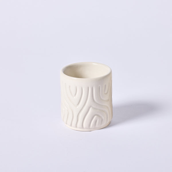 Small Carved Cup by Sooty Welsh