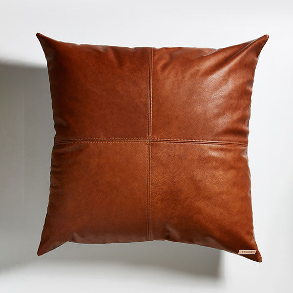 Chestnut Leather Floor Cushion (70 x 70cm)