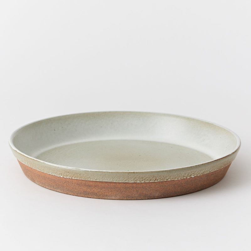 Malcolm Greenwood Stoneware Platter - Terracotta - White Glaze