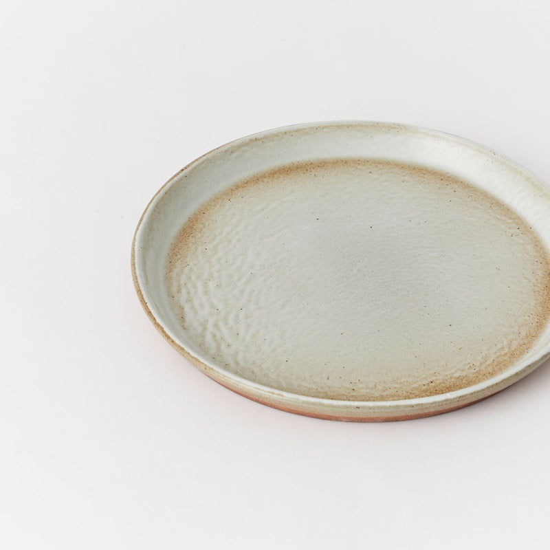 Koskela X Malcolm Greenwood Stoneware Dinner Plate - Terracotta - White Glaze