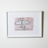 Message Sticks Diwurruwurru by Nancy McDinny (38 x 55cm)