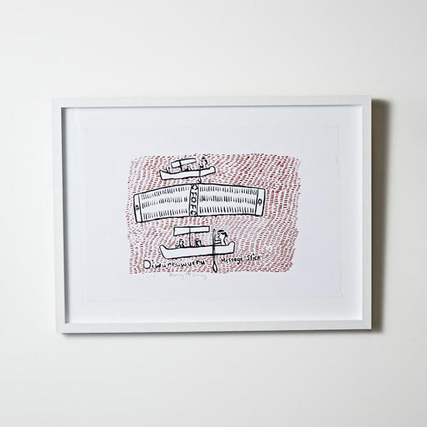 Message Sticks Diwurruwurru by Nancy McDinny (38 x 55cm)