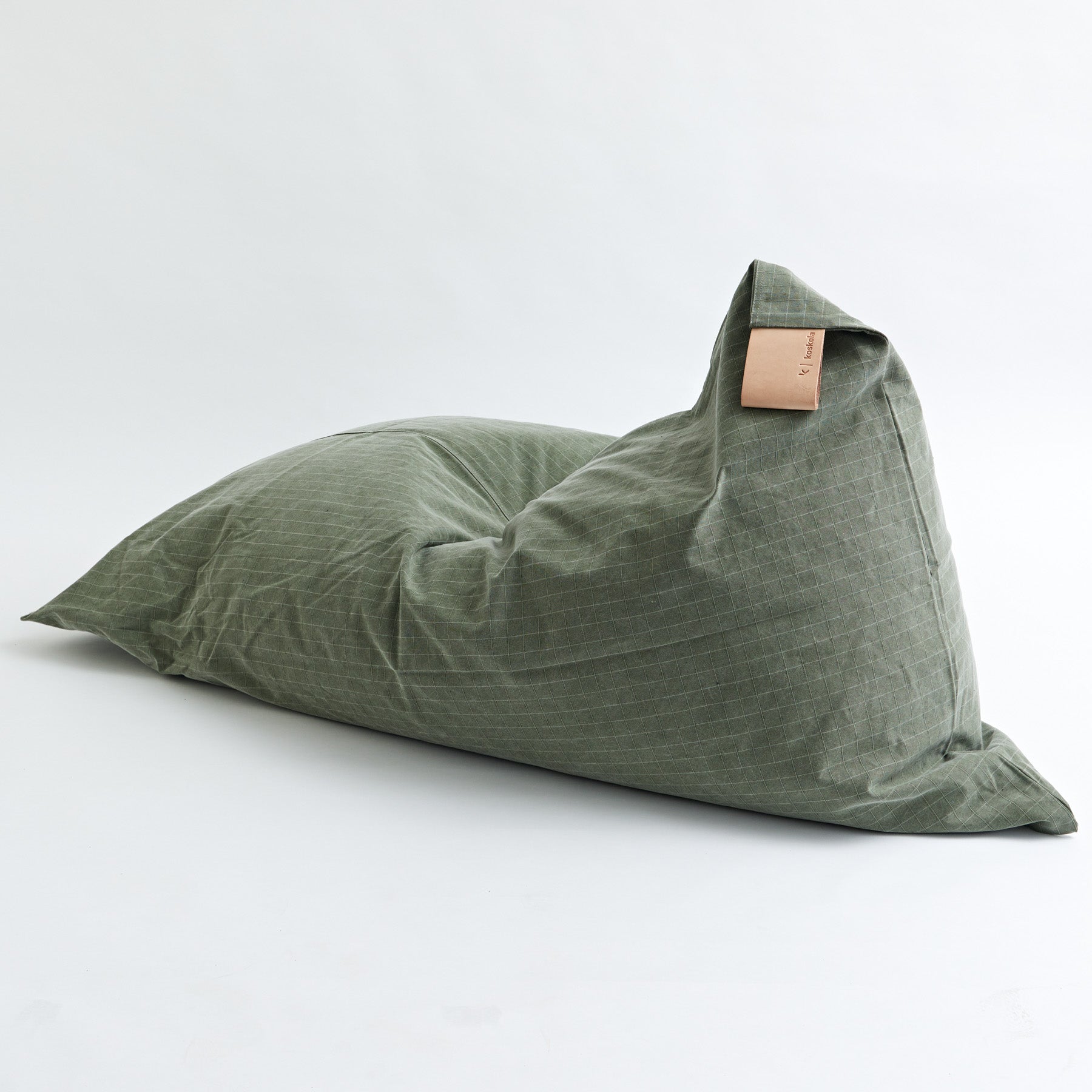 Indoor Or Outdoor Bean Bag - Nomad Green - Water Resistant Canvas – Koskela