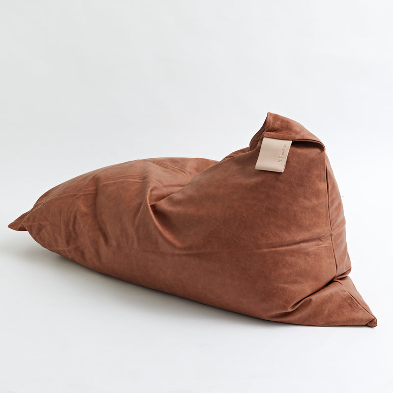 Bean Bag - Chestnut leather (Unfilled)