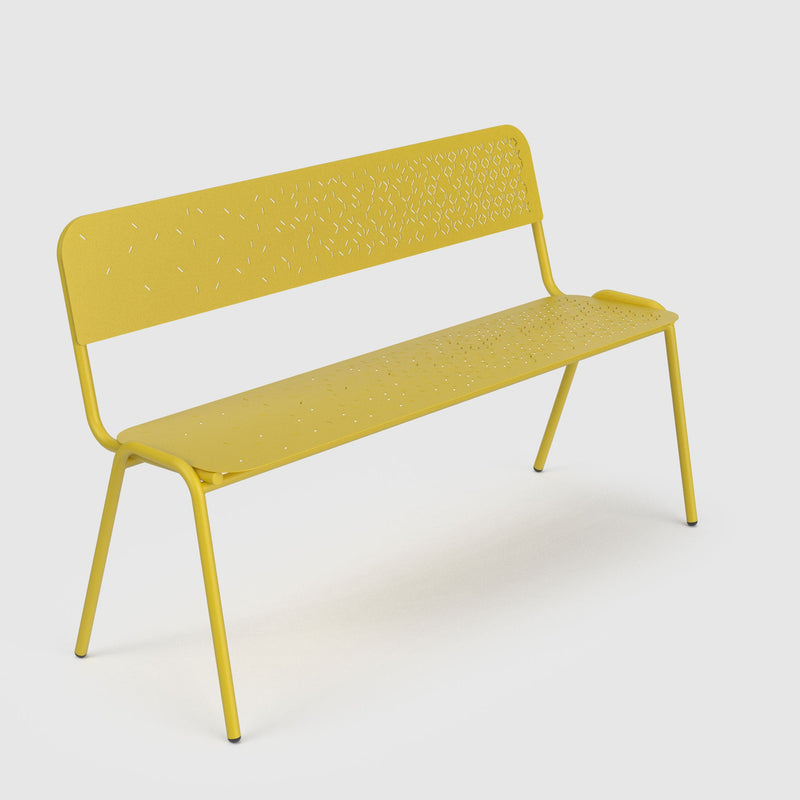 Jim Outdoor Bench - With Back