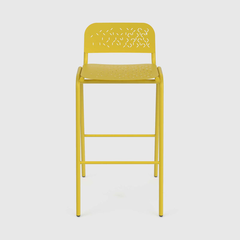 Jim High Outdoor Stool - With Back (750H)