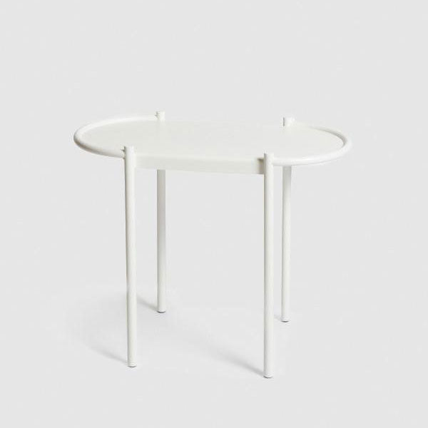 Oval Side Table - White