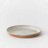 Koskela X Malcolm Greenwood Stoneware Side Plate - Terracotta - White Glaze