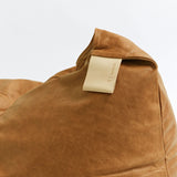 Tan Leather Bean Bag (Unfilled)