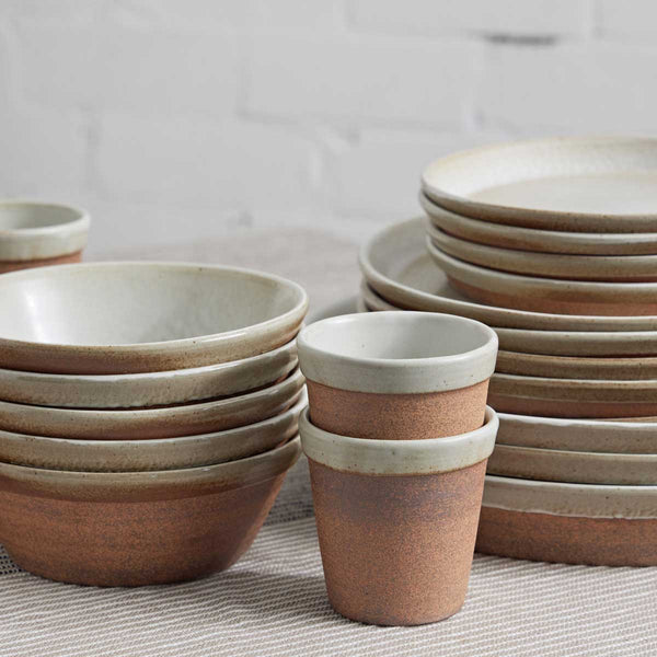 Malcolm Greenwood - Stoneware Bowl - Terracotta - White Glaze